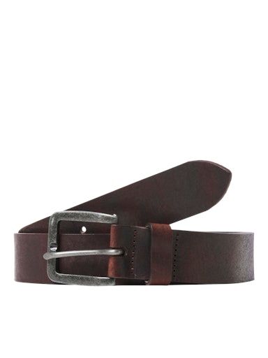 JACVICTOR LEATHER BELT NOOS 95 BLACK-BEAN