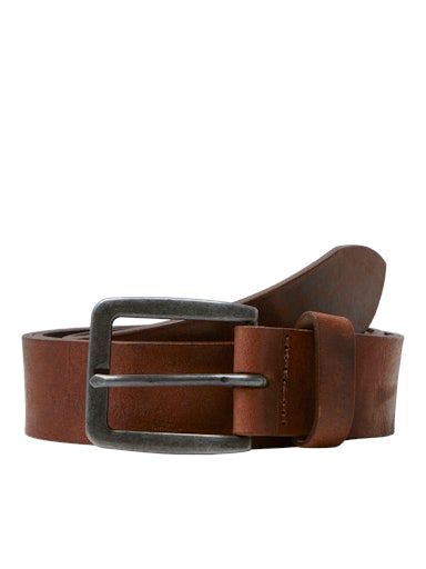 JACVICTOR LEATHER BELT NOOS 95 MOCHA-BISQUE