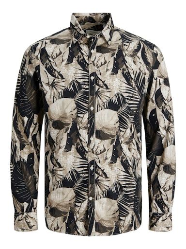 JJPLAIN CHRIS SHIRT LS L EGRET