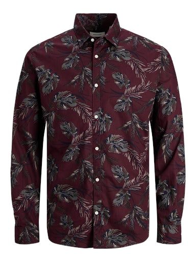 JJPLAIN CHRIS SHIRT LS L PORT-ROYALE