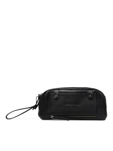 JACNIALL LEATHER TOILET BAG ONESIZE BLACK