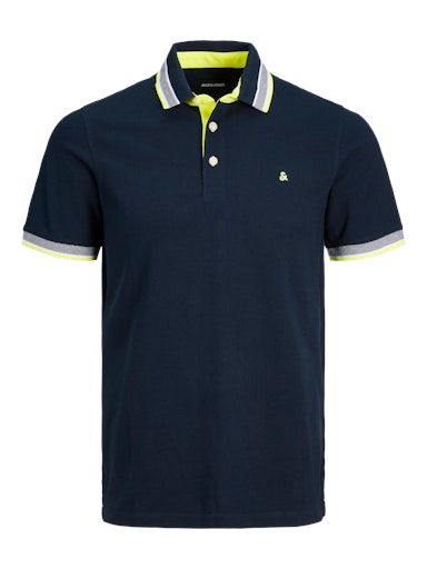 JJEPAULOS POLO SS NOOS S DARK-NAVY