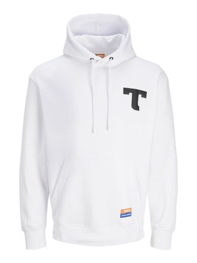 JORTRACE LOGO SWEAT HOOD L BRIGHT-WHITE