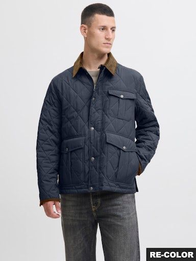 JPRBLUBRYAN QUILTED JACKET L DARK-NAVY