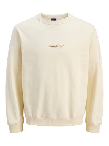 JORNORREBRO EMB SWEAT CREW NOOS JNR 140 Antique-White