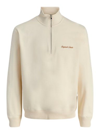 JORNORREBRO EMB SWEAT HIGH NECK JNR 140 Antique-White
