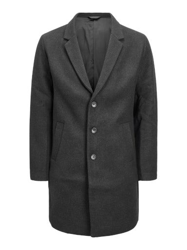JJEMOULDER WOOL COAT SN L DARK-GREY
