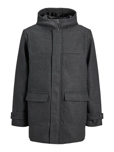 JJFELIX WOOL COAT S DARK-GREY-MELANGE