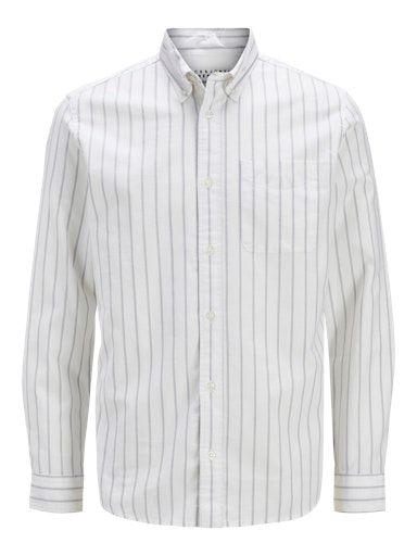 JPRBLUBROOK OXFORD SHIRT L/S NOOS XS Bright-WhiteStripes