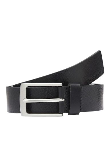 JACSTOCKHOLM LEATHER BELT NOOS 85 BLACK