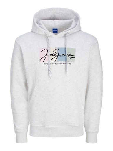 JORPORTLAND BLOCK SWEAT HOOD LN L BRIGHT-WHITE