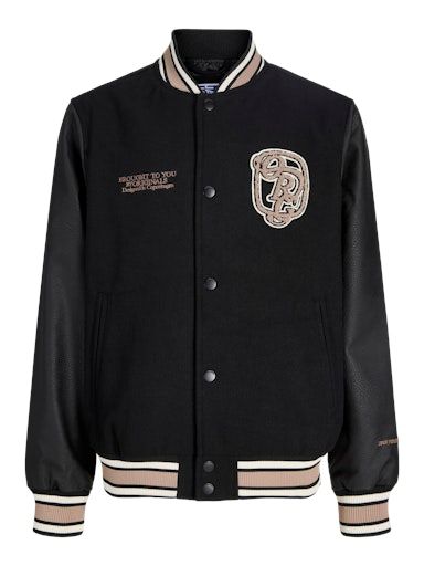 JORMEADOWS COLLEGE BOMBER JACKET JNR 152 BLACK