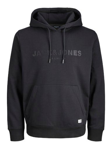 JPRBLULOYAL SWEAT HOOD PRAU25 L BLACK