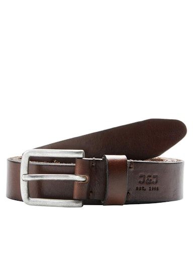 JACLEE LEATHER BELT NOOS 90 BLACK-COFFEE