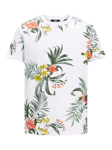 JPRBLABEACH SS TEE AOP LTN M WHITE