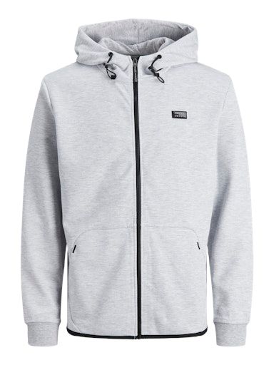 JCOAIR SWEAT ZIP HOOD NOOS L LIGHT-GREY-MELANGE