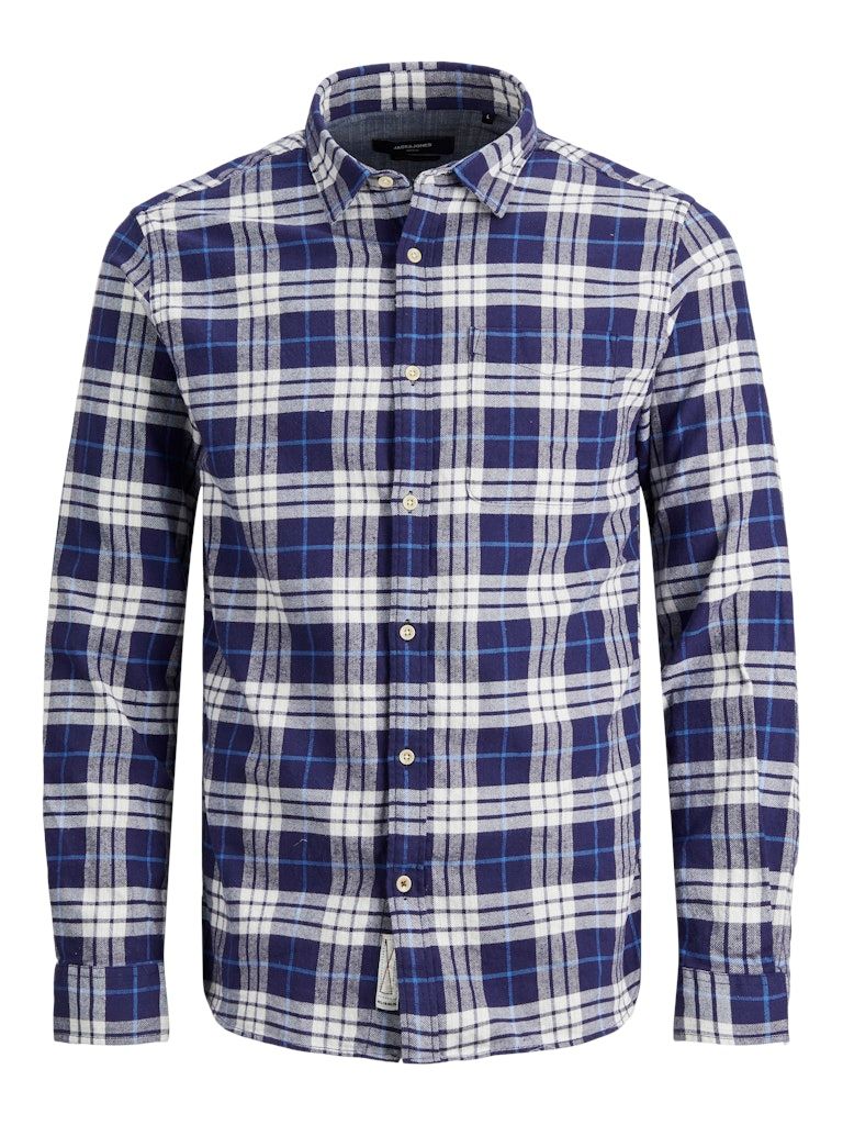 JPRBLUJOE CHECK SHIRT L/S ONE POCKET XS NAVY-BLAZER