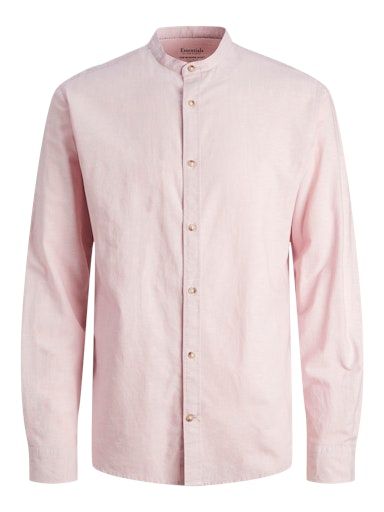 JJESUMMER BAND LINEN BLEND SHIRT LS SN L Pink-Nectar