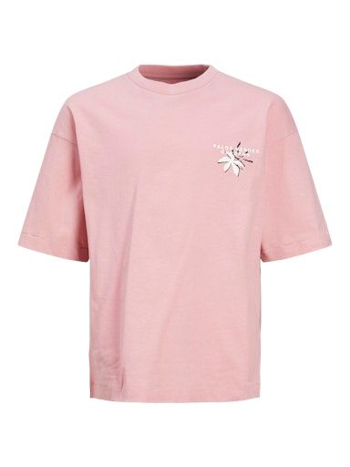 JORFARO BACK TEE SS CREW NECK JNR 152 Pink-Nectar