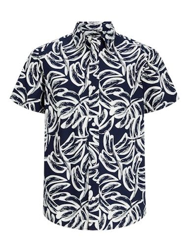 JORLAFAYETTE AOP SHIRT SS JNR 164 NAVY-BLAZER