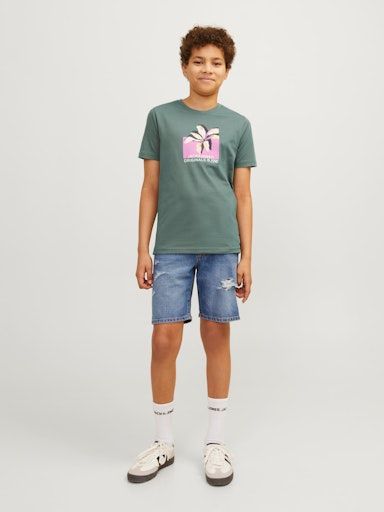 JORTAMPA AOP BRANDING TEE SS MNI 104 Laurel-Wreath