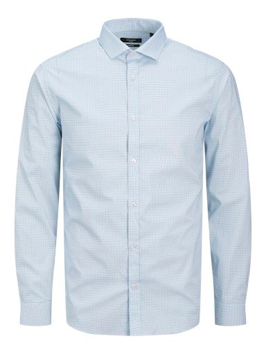 JPRBLABLACKPOOL PRINT L/S SHIRT SN XS CHAMBRAY-BLUE