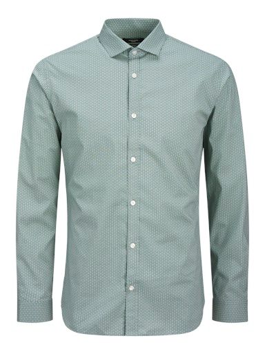 JPRBLABLACKPOOL PRINT L/S SHIRT SN L Stormy-Sea