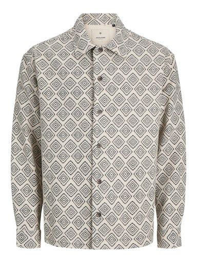 JPRBLUCOLE L/S OVERSHIRT STYD AW24 XL WHITE