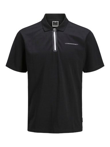 JCOFUSION PIQUE POLO SS SN S BLACK
