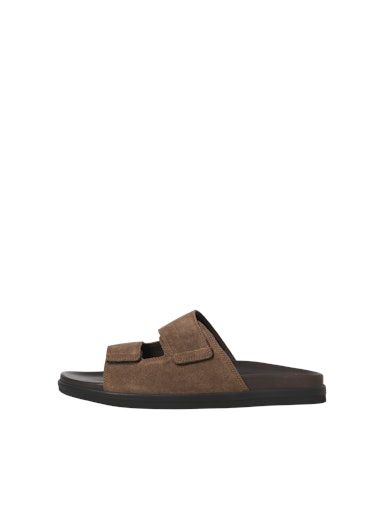 JFWSTOCKHOLM SUEDE VELCRO SANDAL 42 Deep-Taupe