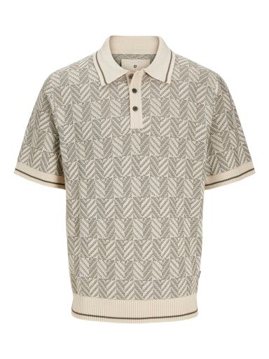JPRBLUCODY STRUCTURE KNIT POLO SS XS Tea-Leaf