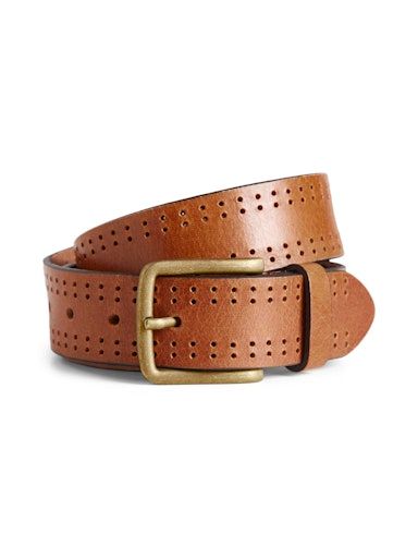 JACCLAY LEATHER BELT 85 COGNAC