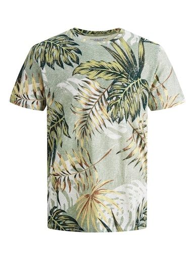 JORELI ORGANIC AOP TEE SS CREW NECK S CLOUD-DANCER