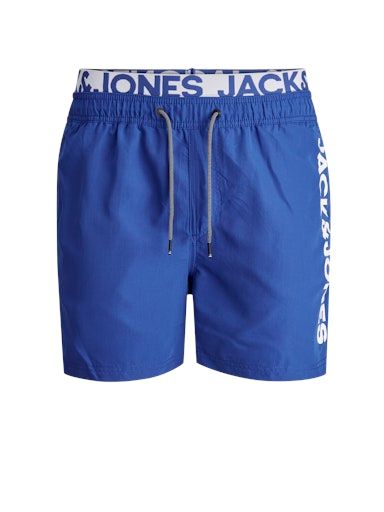 JPSTBALI JJSWIMSHORTS AKM DB WB LOG JNR 140 SURF-THE-WEB