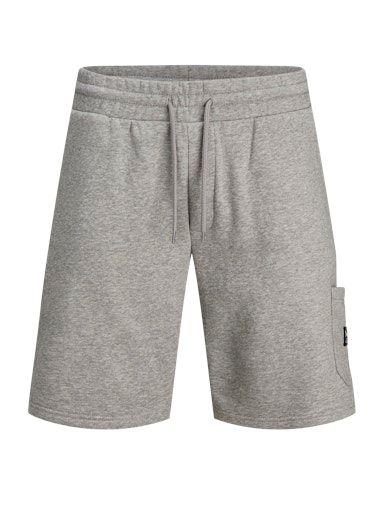 JJISTONE CARGO SWEAT SHORTS GMS L LIGHT-GREY-MELANGE