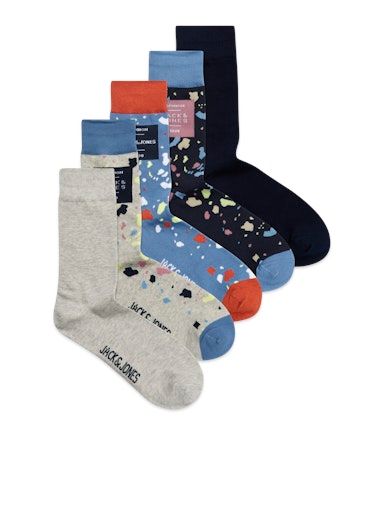 JACTERRAZZO SOCK 5 PACK ONESIZE NAVY-BLAZER