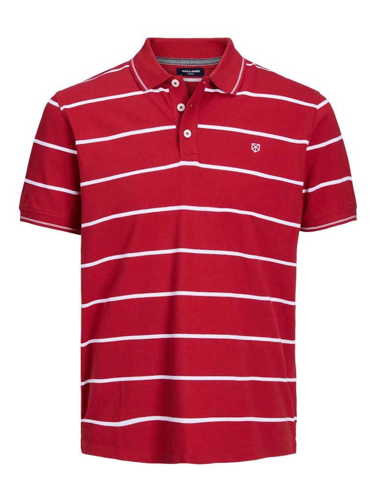 JPRBLUWIN LIGHT STRIPE SS POLO