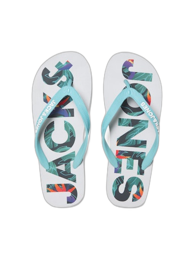 JFWLOGO PALM PRINT FLIP FLOP LN