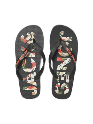 JFWLOGO PALM PRINT FLIP FLOP JNR