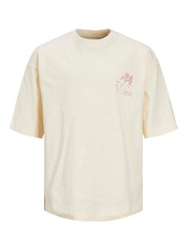 JORFARO BACK TEE SS CREW NECK JNR 140 ButtercreamFit:VOLUME