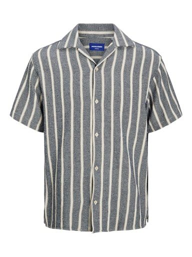 JJECOBA STRIPE RESORT SHIRT SS SN L Ocean-Cavern