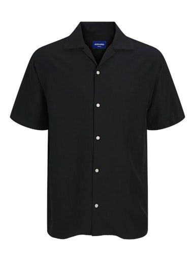 JORCABANA VARENNA SLUB SHIRT SS L BLACK