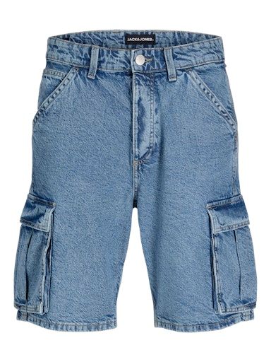 JJIALEX CARGO SHORTS SQ 888 M LIGHT-BLUE-DENIM