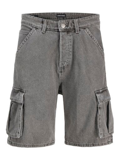 JJIALEX CARGO SHORTS SQ 888 M GREY-DENIM