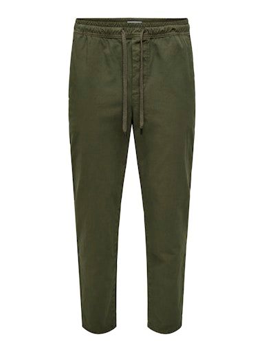 ONSLINUS TAPER 0183 PANT NOOS L OLIVE-NIGHT