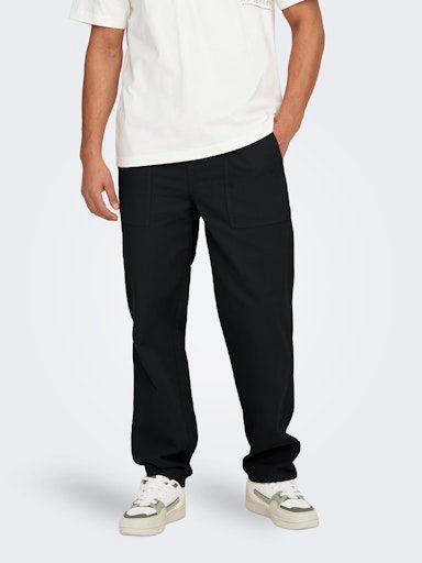 ONSSINUS LOOSE 0194 PANT WW S BLACK