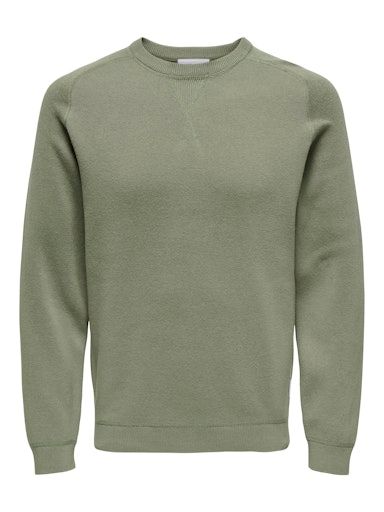 ONSPIN REG 12 CREW KNIT XS Shadow