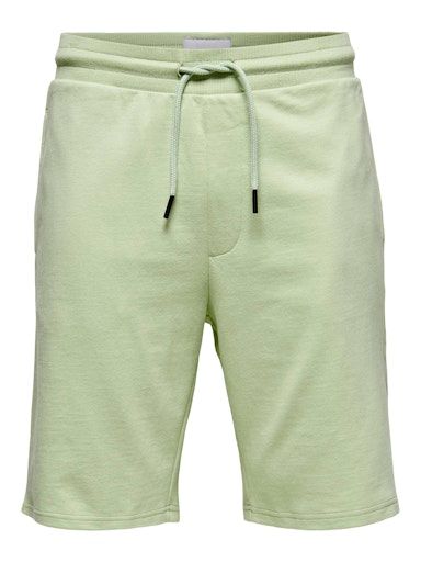 ONSBRYSEN REG SWEAT SHORTS XS CELADON-GREEN