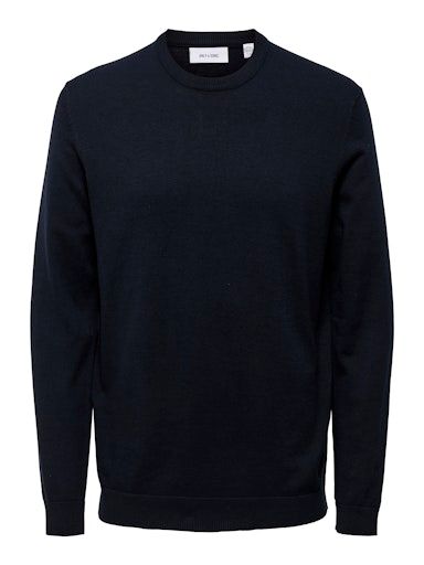 ONSALEX REG 12 CREW KNIT L DARK-NAVY
