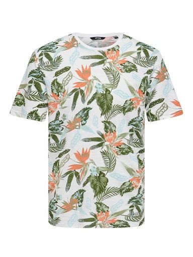 ONSKLOP LIFE REG SS AOP TEE M WHITE